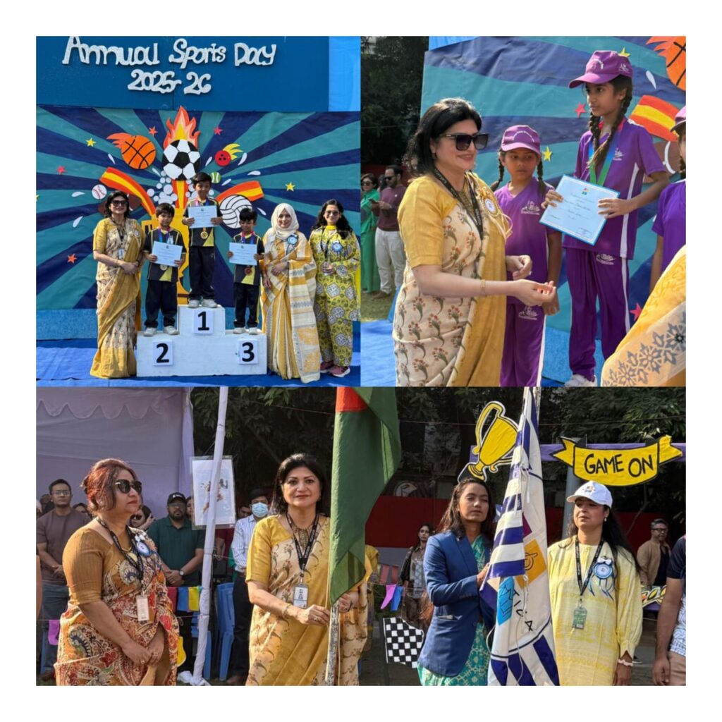 স্কলাস্টিকার বার্ষিক ক্রীড়া প্রদর্শনীতে শিশুর উচ্ছ্বাসে মুখর বনানী—গুলশান : দ্রুততম নারী শিরিন আক্তারের উপস্থিতিতে আয়োজন পেল বাড়তি প্রেরণা